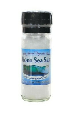 Kona Sea Salt HAWAIIAN SEA SALT GRINDER ( 2.55 oz. jar)