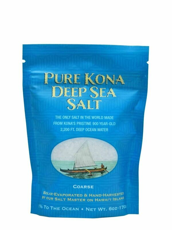 Kona Sea Salt COARSE HAWAIIAN SEA SALT (6 oz. Pouch)
