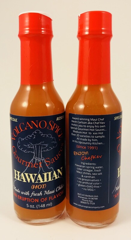 Volcano Spice Company Hot Sauce  - Hawaiian Hot (Chili Pepper Sauce)