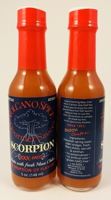 Volcano Spice Company Hot Sauce - Scorpion Chili Pepper Sauce