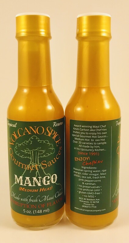 Volcano Spice Company Hot Sauce - Mango Sauce (mellow heat)