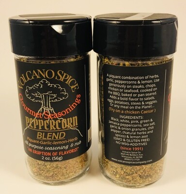 Volcano Spice Company Seasoning - Peppercorn Blend with Lemon and Garlic (zesty mild)