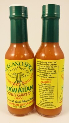 Volcano Spice Company Hot Sauce - Hawaiian Chili Garlic Sauce (spicy)