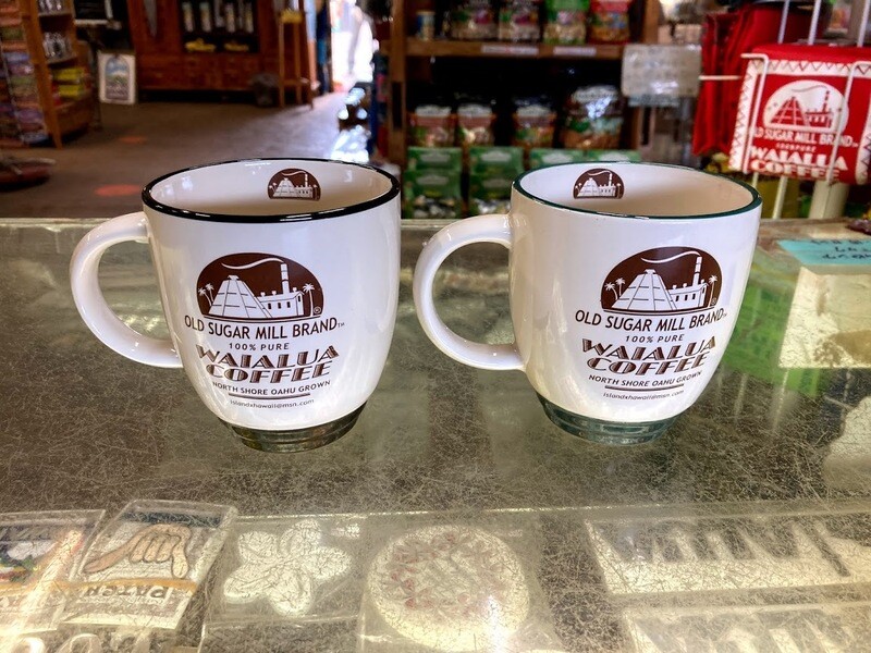 Old Sugar Mill Waialua Coffee Bistro 14 oz. Mugs