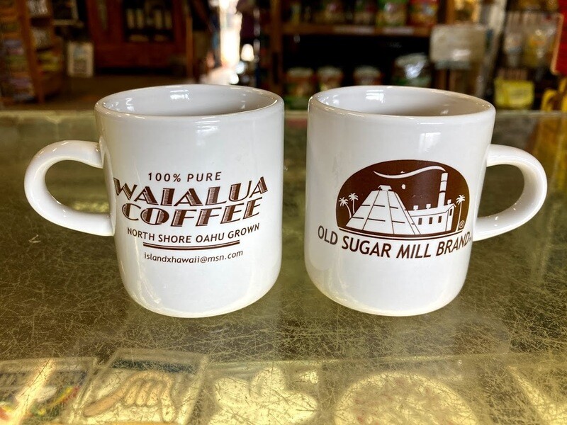 Old Sugar Mill  Waialua Coffee Espresso Mini Mug 3 oz.