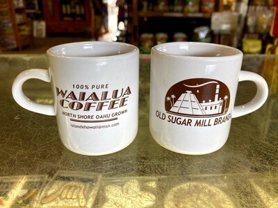 Old Sugar Mill Waialua Coffee Espresso Mini Mug 3 oz.