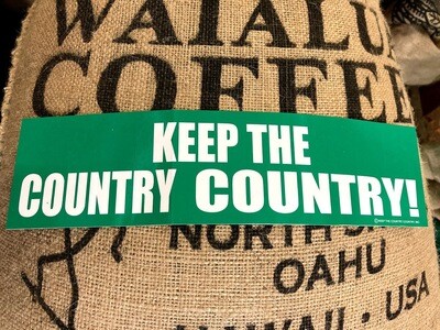 Keep The Country Country Bumper Sticker