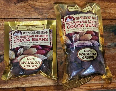 Waialua Semi Sweet (55% Cacao) Chocolate Covered Waialua Cocoa Beans