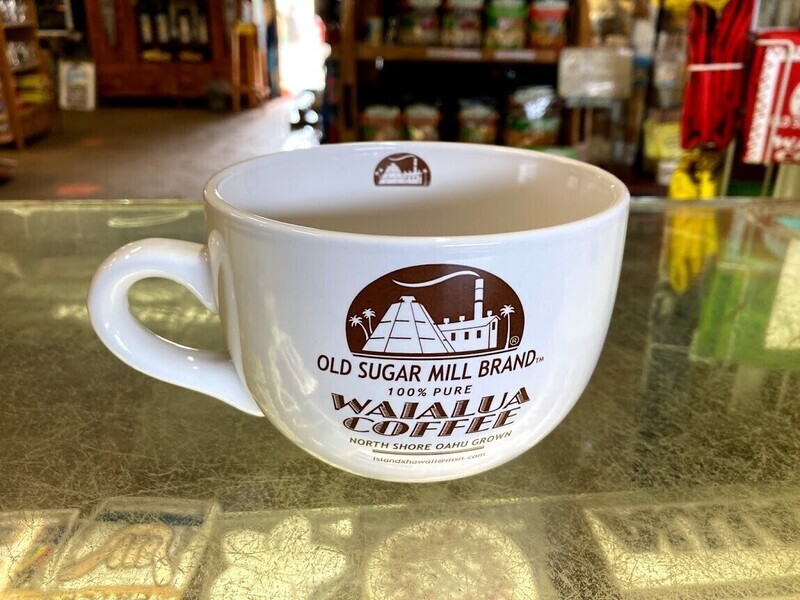 Old Sugar Mill  Waialua Coffee Latte Mug 24 oz.