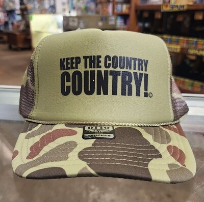 Keep the Country Country Caps - Camouflage Print