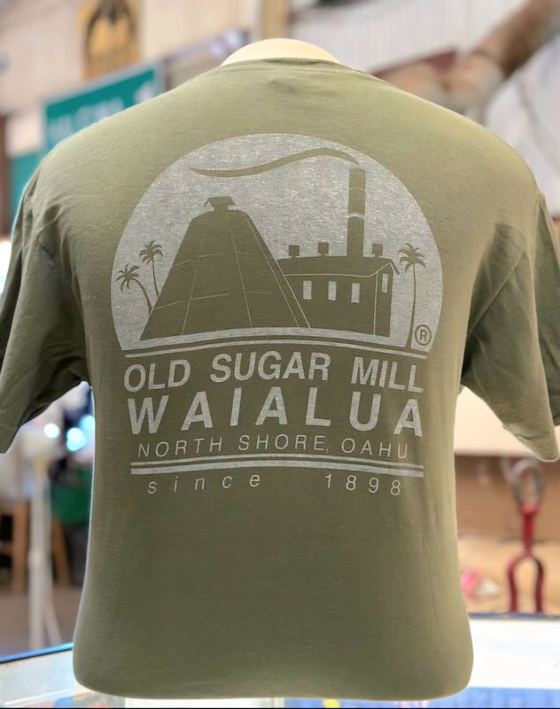 Waialua Sugar Mill T-Shirt: Military Green