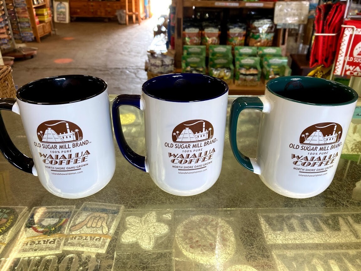 Old Sugar Mill Waialua Coffee Arlen 17 oz. Mugs Old Sugar Mill Waialua Coffee Arlen 17 oz. Mugs