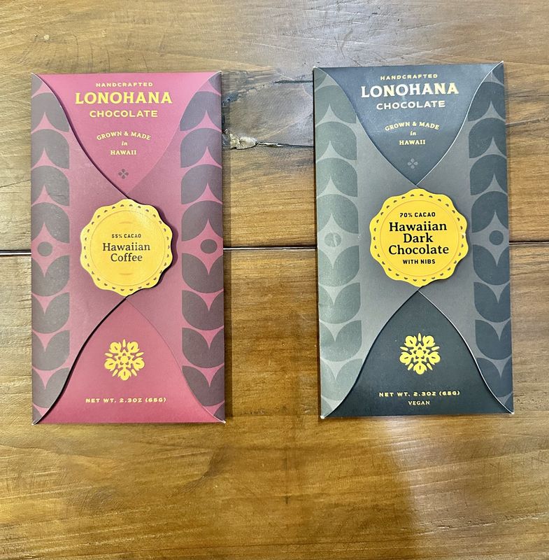 Lonohana North Shore Grown Chocolate 2.3 oz. Bars