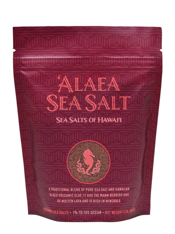 'Alaea Sea Salt 1 Pound by Sea Salt of Hawaii