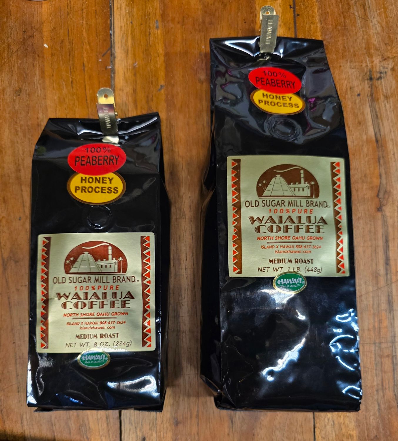 100% Waialua Coffee Honey Process Peaberry 100% Waialua Coffee Honey Process Peaberry