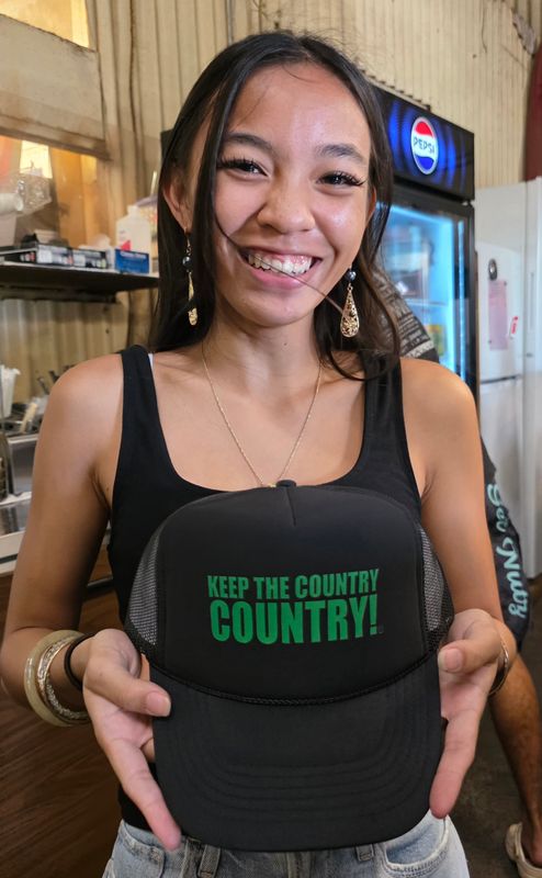 Keep the Country Country Caps - Black