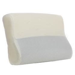 Cool Flow Double Lobe Memory Foam Half Gel Mesh Pillow