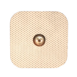 Premium Snap Electrode, 2.0" x 2.0", White Cloth