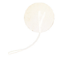 Electrodes, Foil Bag, 3.0" Round, White Cloth