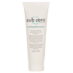 Sub Zero Topical Analgesic: Cool Pain Relieving Gel, 4oz Tube