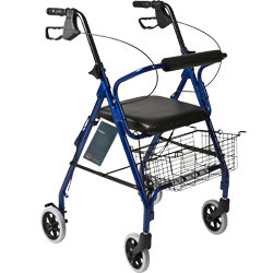 Rollator with Padded Seat