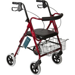 Deluxe Rollator with Padded Seat