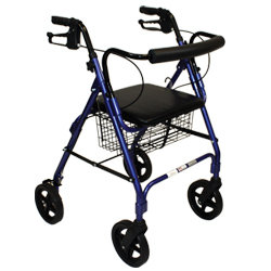 Deluxe Rollator with Padded Seat