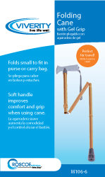 Designer Folding Cane, Bronze