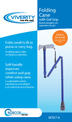 Designer Folding Cane, Blue