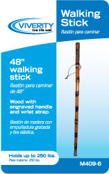 Natural Wood Walking Stick, Engraved Spiral Handle