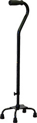 Quad Cane, Small Base, Black