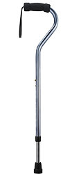 Bariatric Offset Cane, Gunmetal Gray