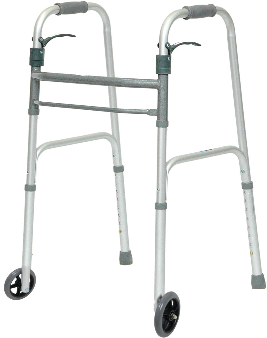 ProBasics Aluminum Adult Walker Trigger w/ wheels