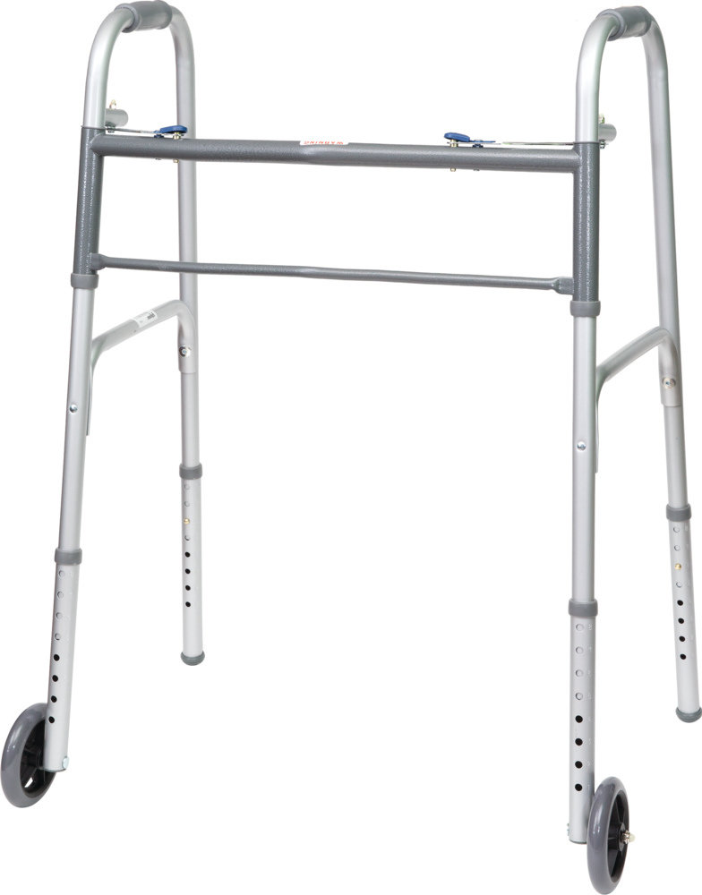 ProBasics Aluminum Bariatric Walker 2 Button w/ wheels