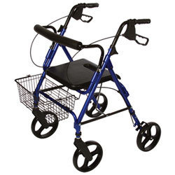 Deluxe Rollator with Removable Wheels