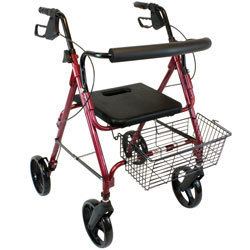 Deluxe Rollator with Removable Wheels