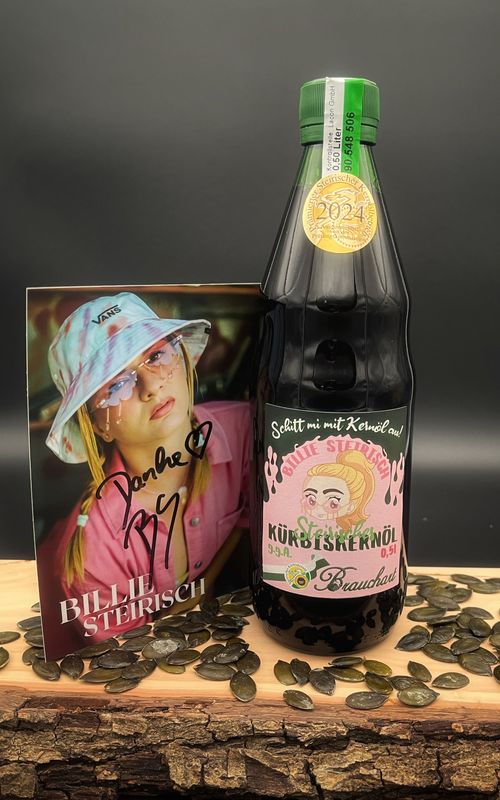 0,5l Billie Steirisch Edition - Steirisches Kürbiskernöl g.g.A.