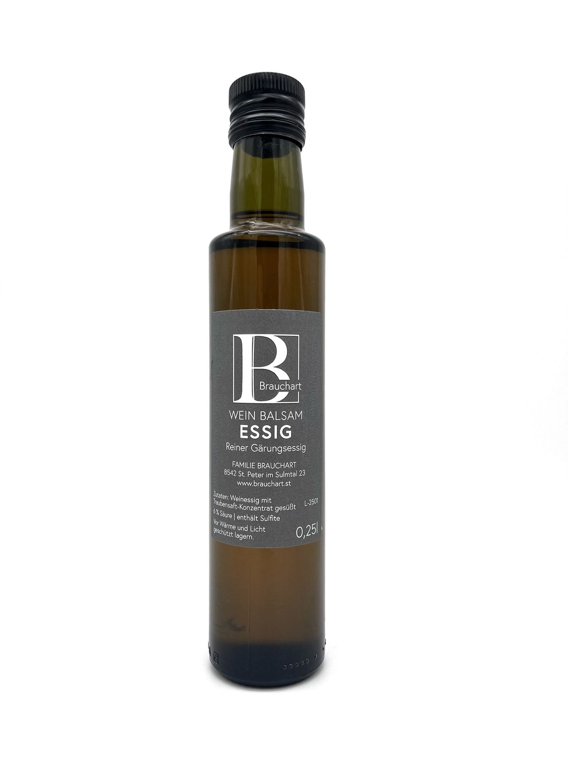 Wein Balsam Essig – Reiner Gärungsessig - 0,25 l
