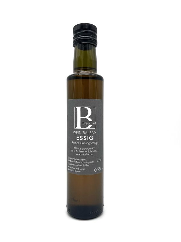 Wein Balsam Essig – Reiner Gärungsessig - 0,25 l