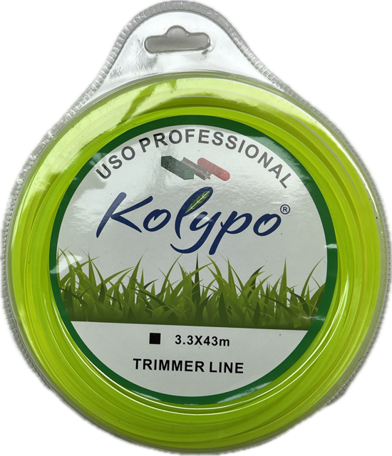 FIO NYLON EM BLISTER 3.3MM 43MT QUADRADO