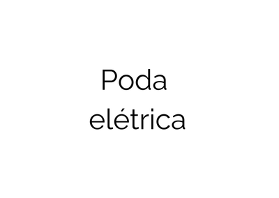 PODA ELÉTRICA