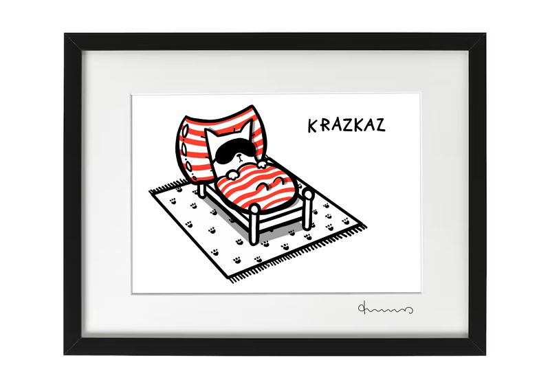 Krazkaz im Bett
