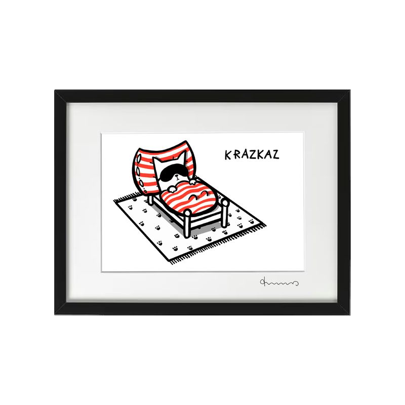 Krazkaz im Bett
