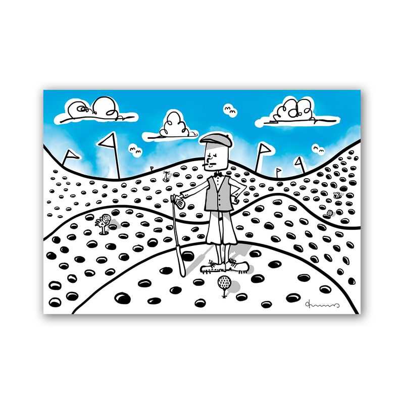 Der Golfer Auf Acrylglas