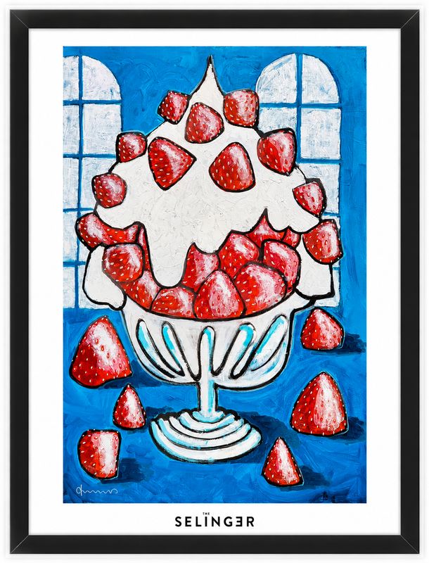 Erdbeeren mit Schlag