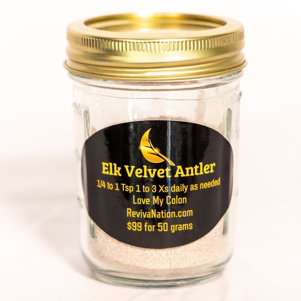Elk Antler Velvet Powder: 50 Grams
