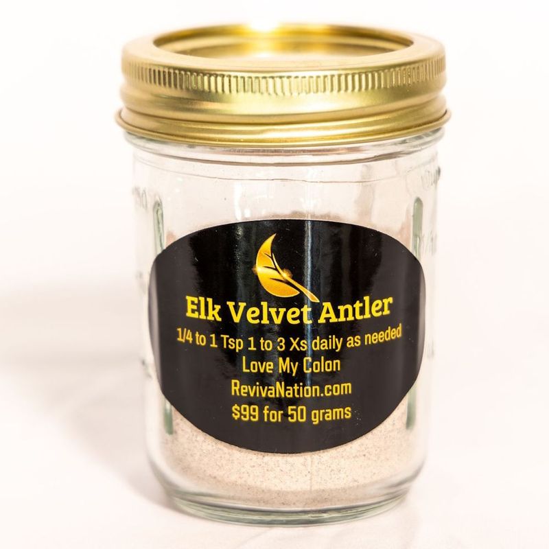 Elk Antler Velvet Powder: 50 Grams
