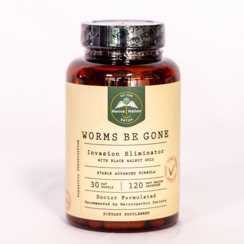 Worms Be Gone + Candida Be Gone Cleanse - Worms Be Gone - Candida Be Gone - Enema Bag - 60 Day Supply