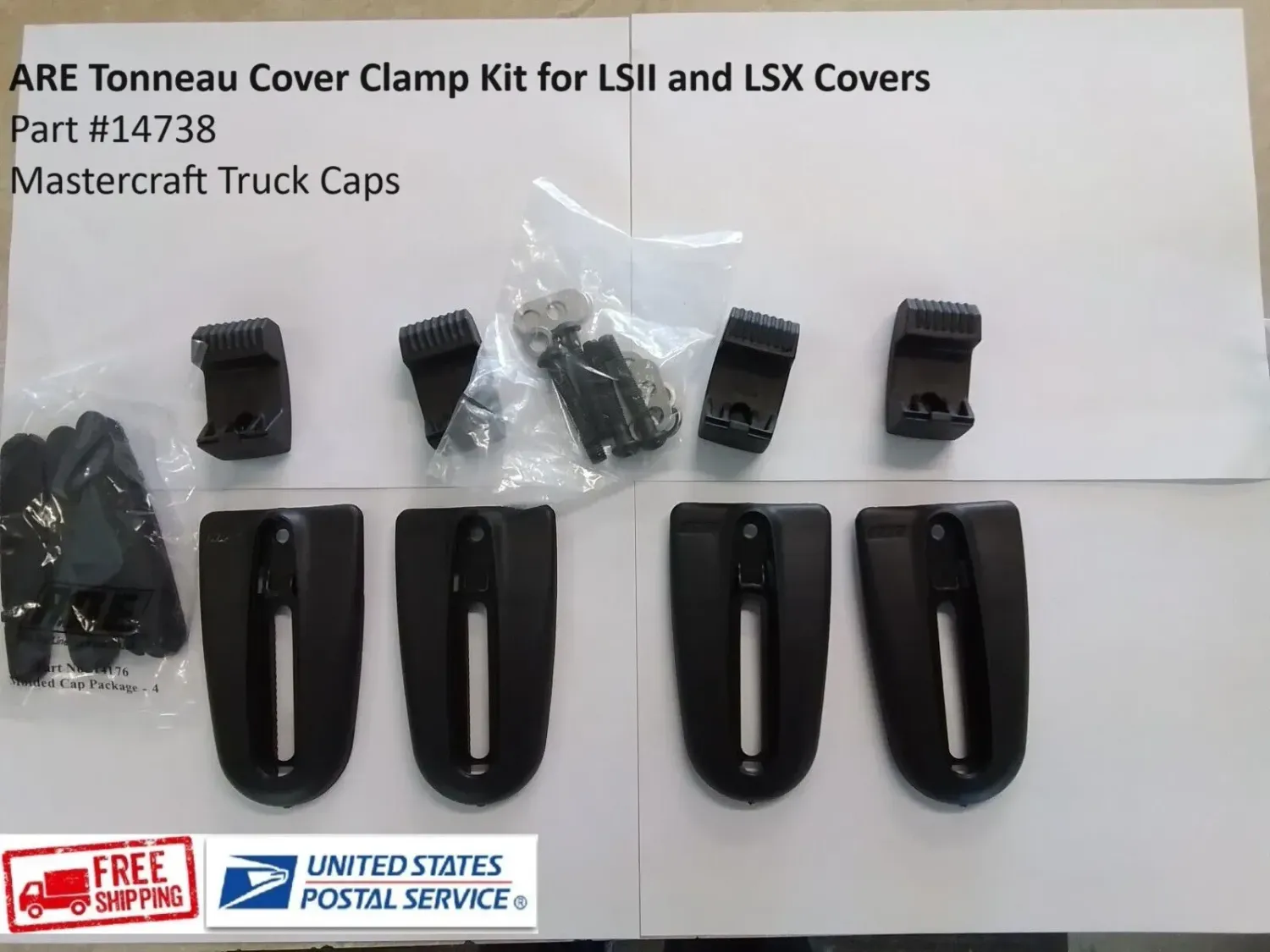 A.R.E. Tonneau Cover Clamp Kit for ARE LSII and LSX covers
