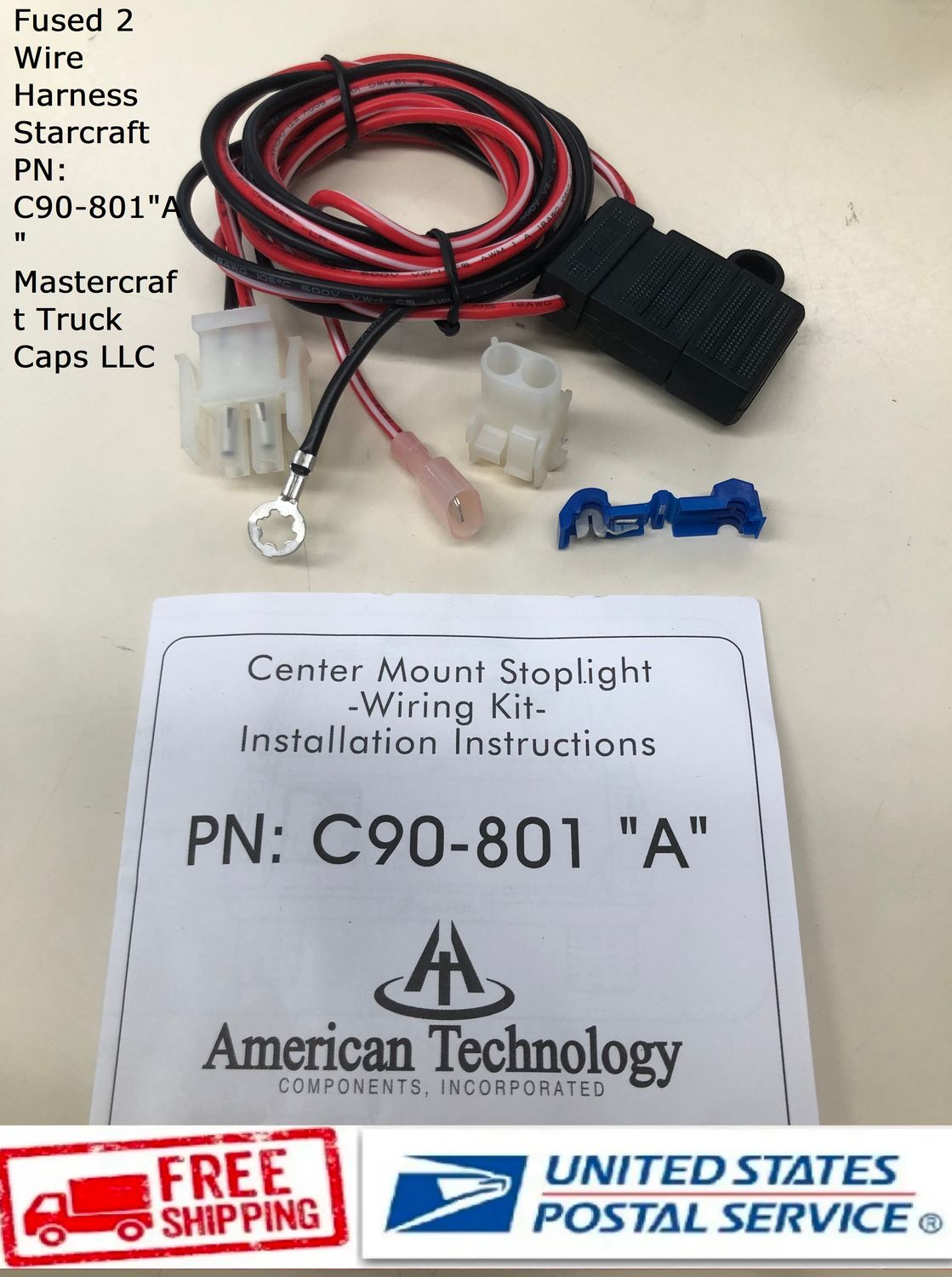 Third brake light wiring kit